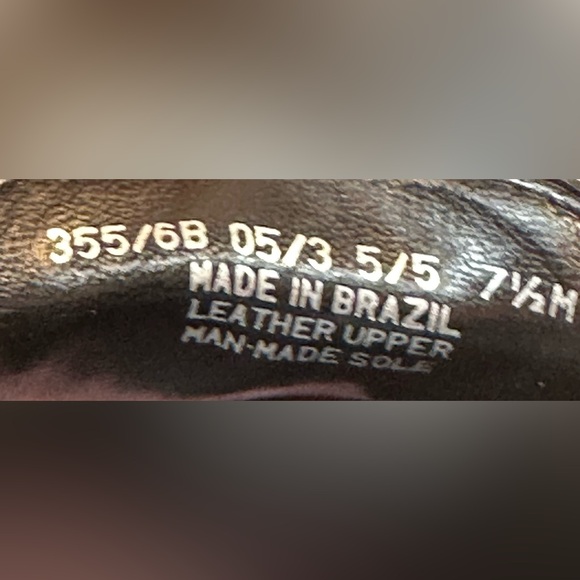 Franco Sarto- Women’s Black Leather Peace & Love Chain Loafers (7.5) - Picture 13 of 14